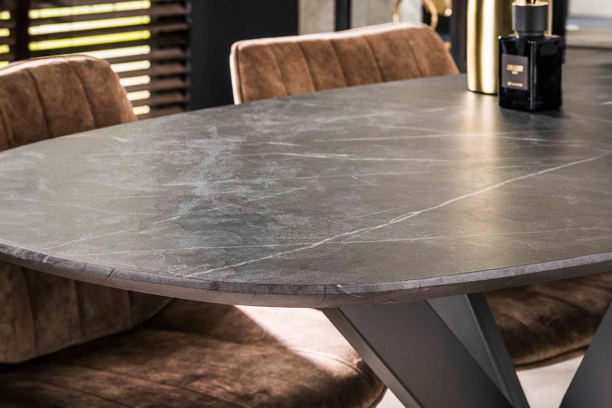 BARTISCH SESTA Schwarz Holz - Schwarz, Holz/Metall (80/140/93cm) - KAWOLA