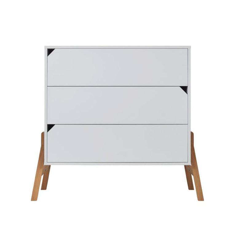 KOMMODE Weiß - Weiß, Holzwerkstoff (107/91/50cm) - Petits-meubles