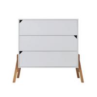 KOMMODE Weiß - Weiß, Holzwerkstoff (107/91/50cm) - Petits-meubles