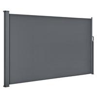 SEITENMARKISE Dubai dunkelgrau 300x180 cm - Grau, Kunststoff (300/180/300cm) - Juskys