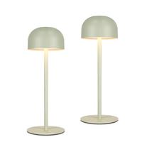TISCHLAMPE Finns 9/9/25 cm （2er-set） - Grün, Kunststoff/Metall (9/9/25cm) - ZMH