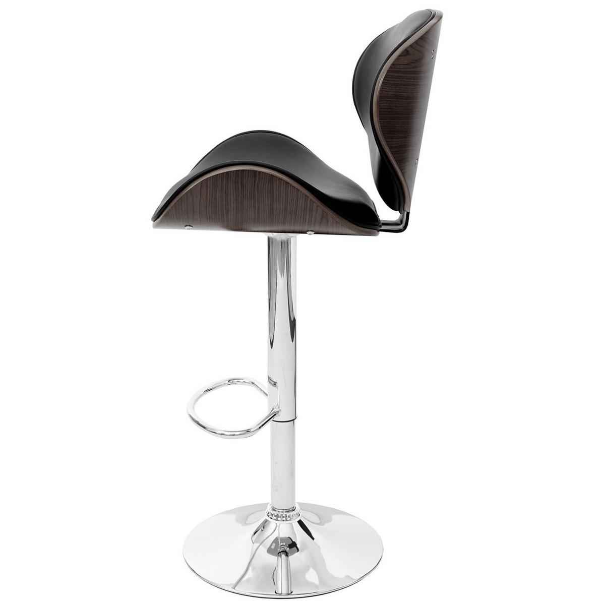 BARHOCKER Schwarz, Grau - Schwarz/Grau, Textil (49/116/47cm) - MCW
