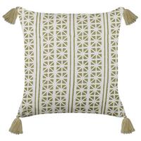 DEKOKISSEN Hellgrün 45/45 cm Syringa - Hellgrün, Naturmaterialien/Textil (45/45cm) - Beliani