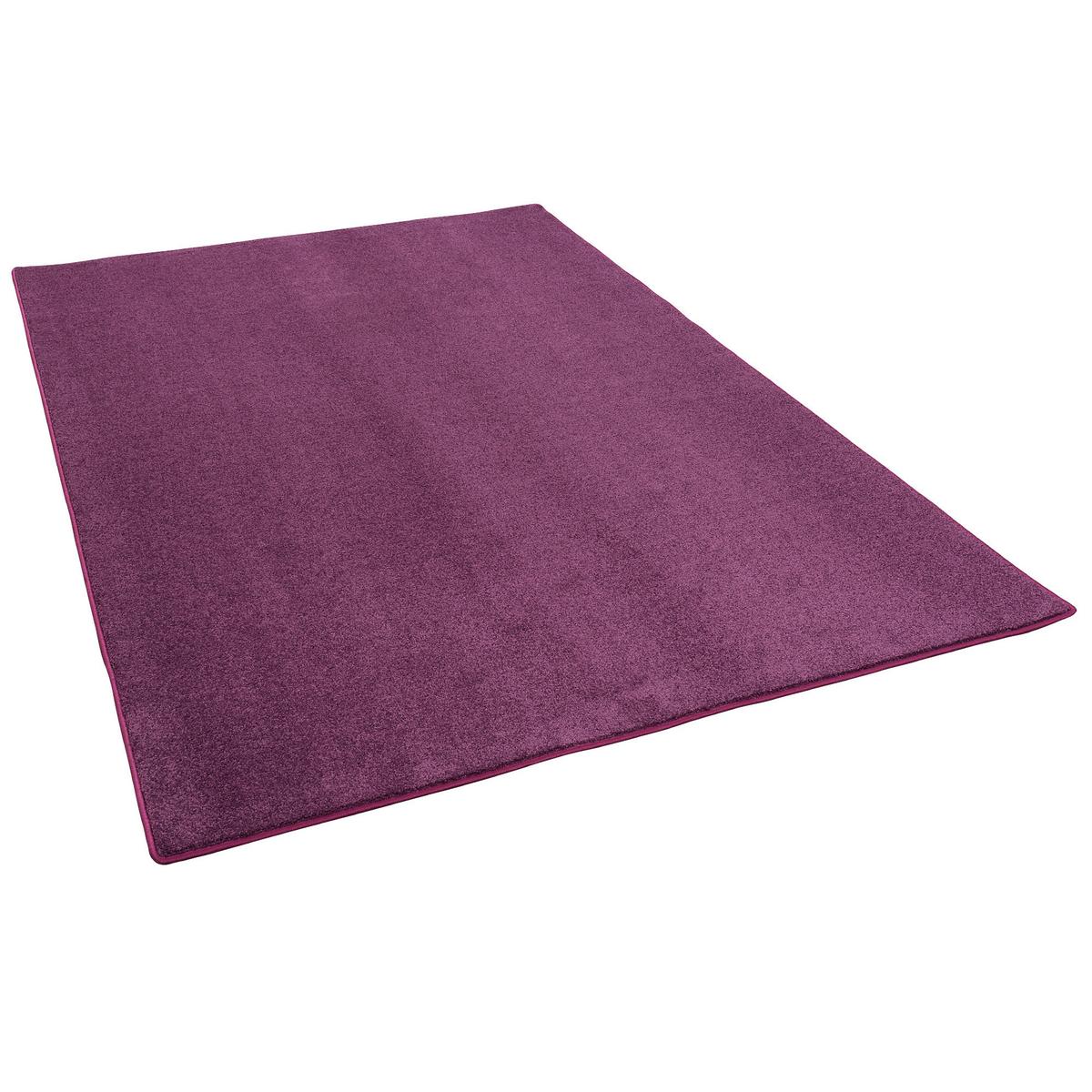 HOCHFLOR VELOURS TEPPICH LUNA - Lila, Textil (80/400cm) - Snapstyle