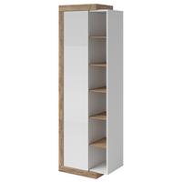 VITRINE in Eichefarben, Weiß - Eichefarben, Holzwerkstoff (67/200/40cm) - MASSENO