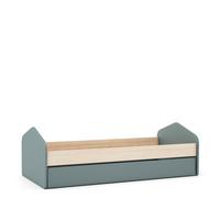BETT Estefania Grün 205.4/100/65 cm - Grün, Holz (190/90cm) - Calicosy