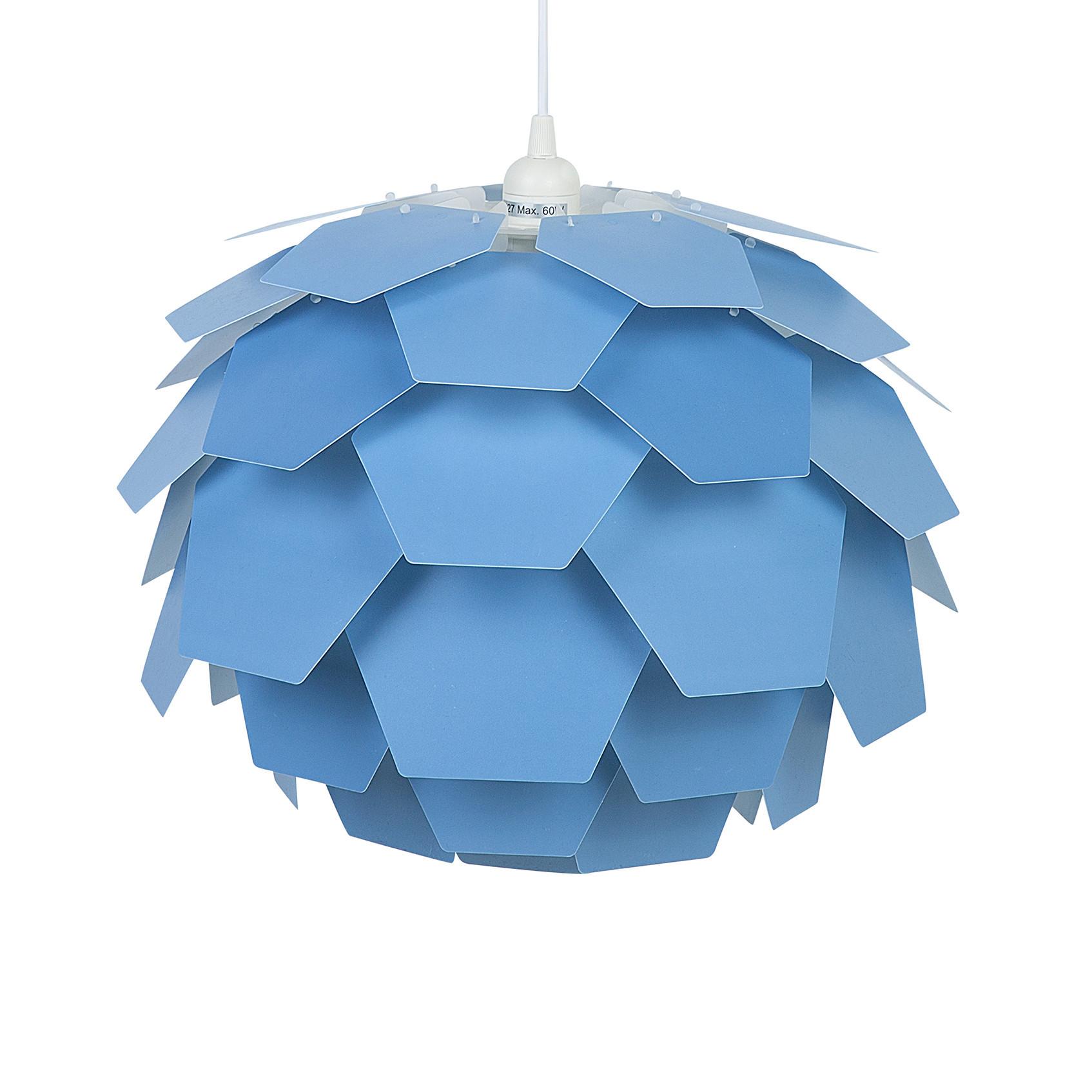HÄNGELEUCHTE Segre 60/60/180 cm - Blau, Kunststoff (40/40/165cm) - Beliani