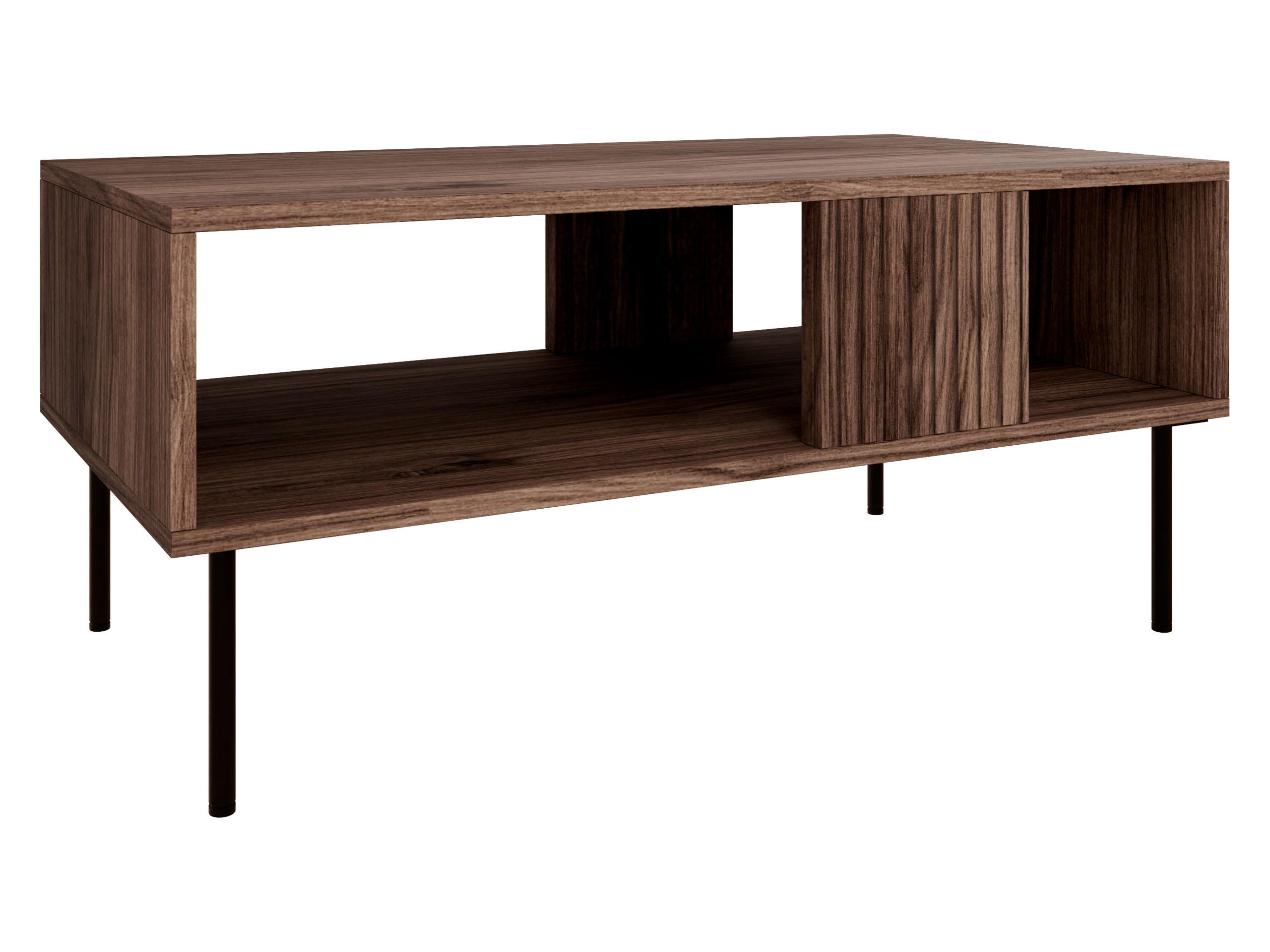 COUCHTISCH Tacos - Schwarz/Braun, Holzwerkstoff/Metall (55/100/46cm) - MIRJAN24