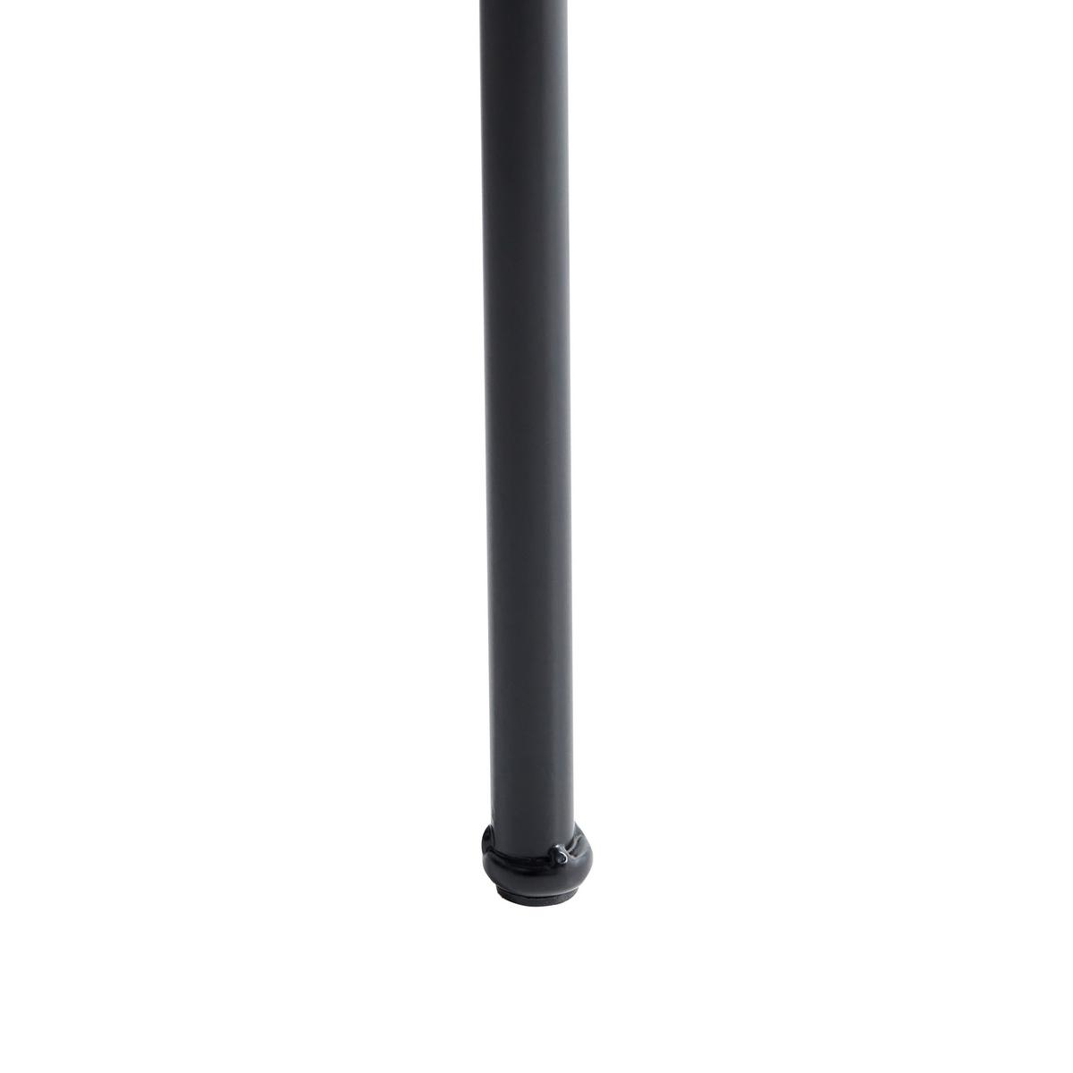 ESSZIMMERSTUHL 2er-Set Schwarz Andover - Schwarz/Braun, Metall (50/75/50cm) - Beliani