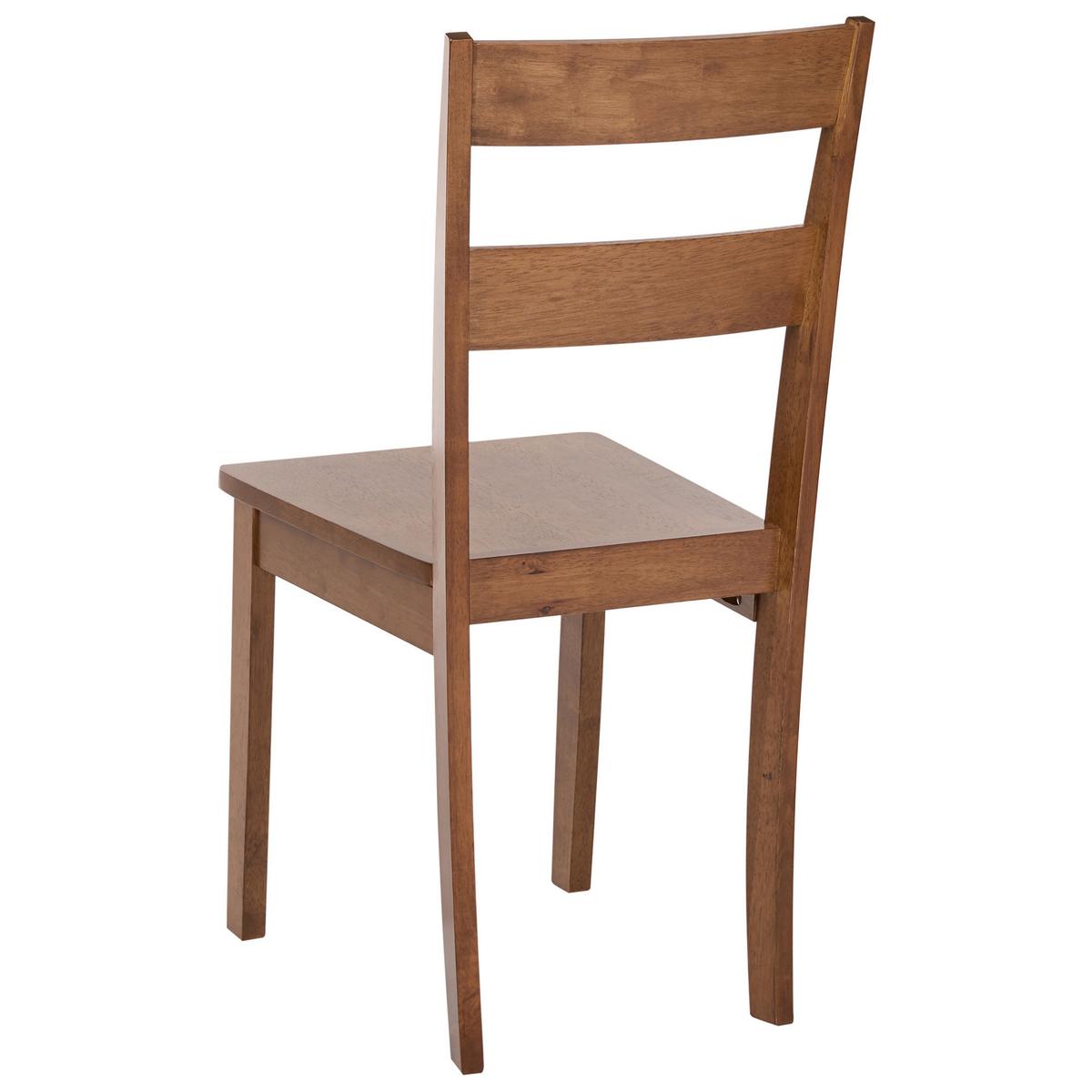 ESSZIMMERSTUHL 2er Set Holz Braun Georgia - Braun, Holz (40/89/50cm) - Beliani