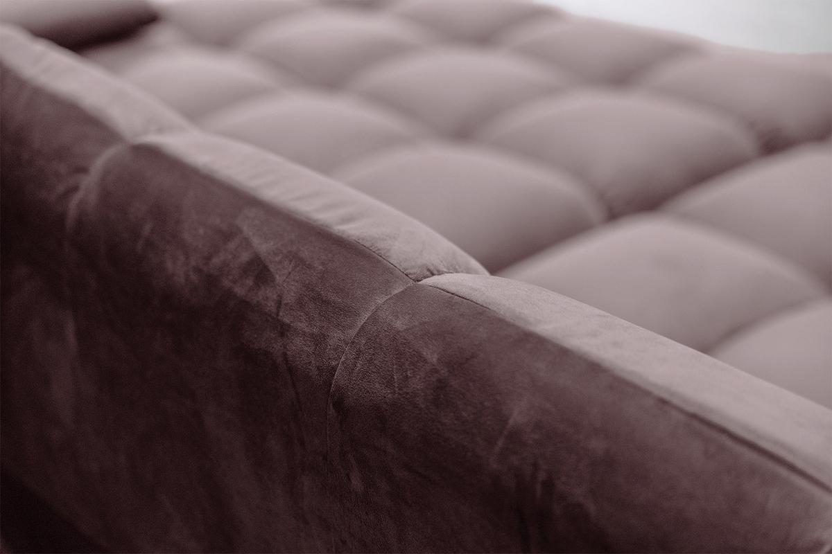 BIG SOFA VIVIEN Grau Velvet - Schwarz/Grau, Kunststoff/Textil (296/85/178cm) - KAWOLA