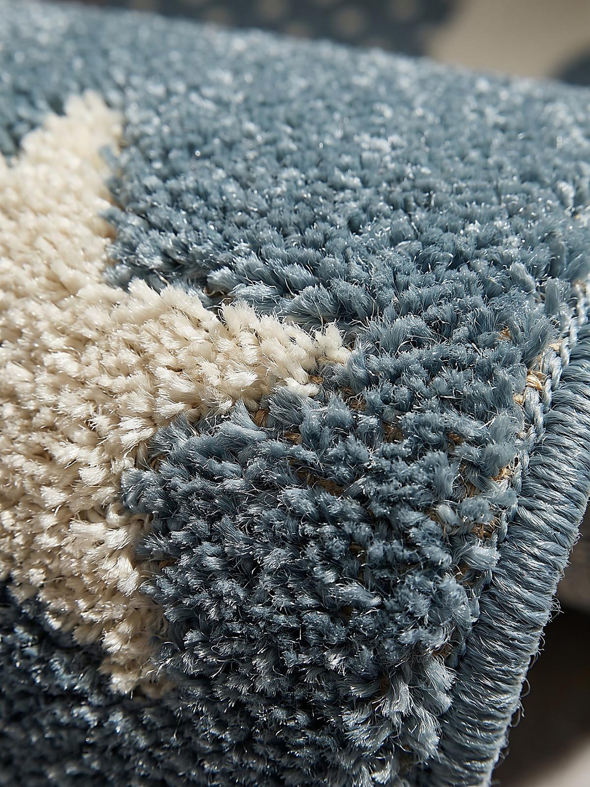 KINDERTEPPICH Kurzflor Sterne IDRO Polypropylen Blau 80 x 150 cm - Blau, Textil (80/150cm) - KADIMA DESIGN