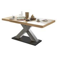 ESSTISCH ausziehbar Elene 160x90x76 Graphit/Asteiche - Eiche Artisan, Holzwerkstoff (160/90/76cm) - 58aufmkessel