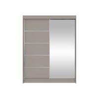 SCHWEBETÜRENSCHRANK Camino III - Kaschmir/Silberfarben, Holzwerkstoff/Metall (150/200/58cm) - MIRJAN24