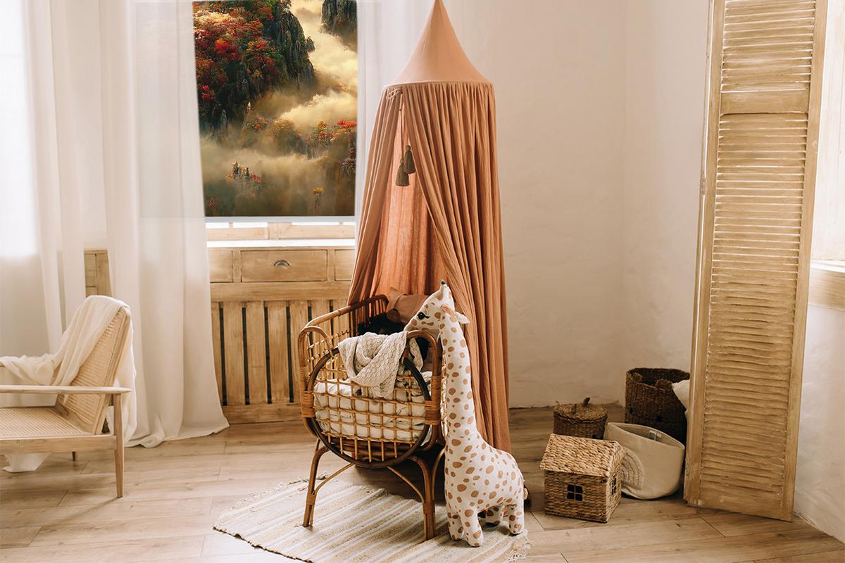 INNENROLLO - Fensterrollo - Rollo - 80x180 cm - Mountain View - Braun, Kunststoff (80/180/0.5cm) - TULUP