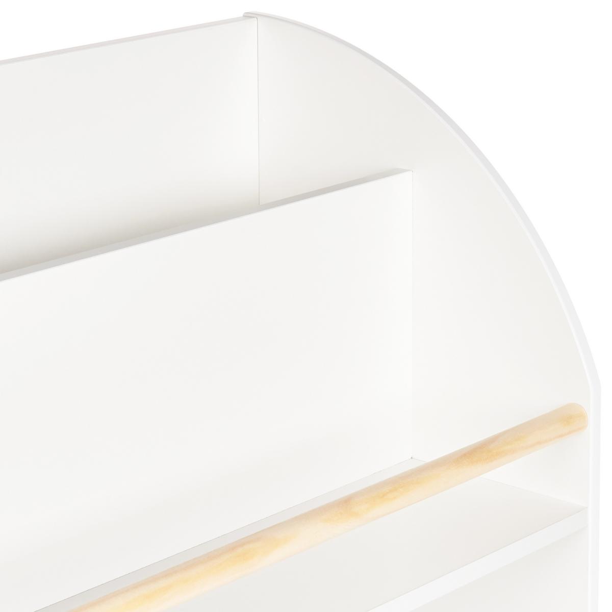 BÜCHERREGAL mit 3 Ebenen 102 cm Weiß Liloet - Weiß, Holzwerkstoff (60/102/30cm) - Beliani