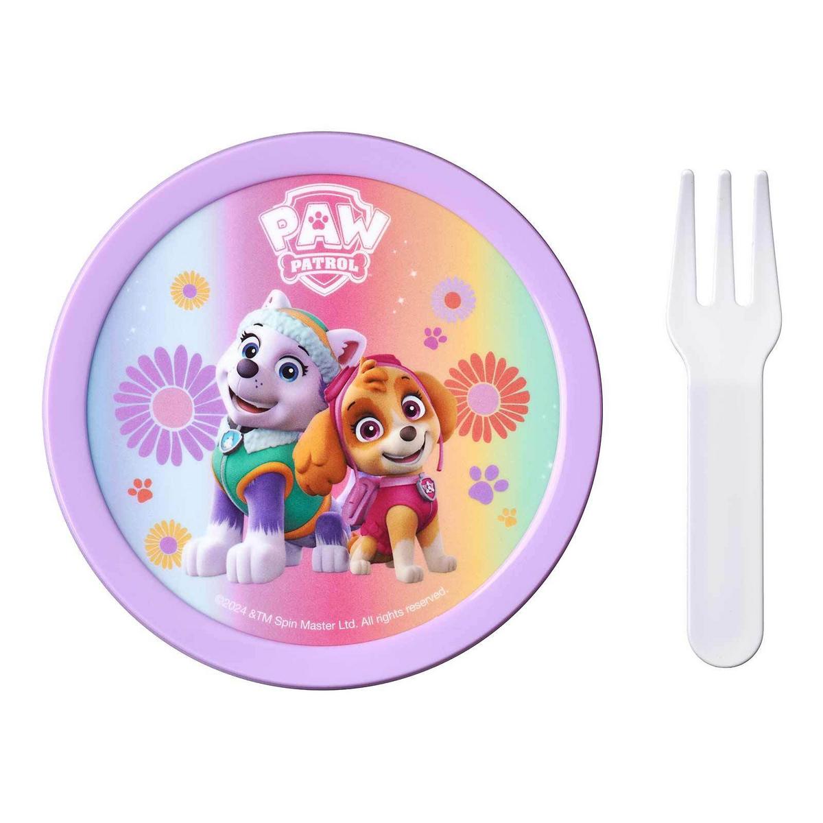 FRUCHTBOX MIT GABEL Campus Paw Patrol Girls 300 ml - Türkis/Lila, Kunststoff (6.7/10.4/6.7cm) - Mepal
