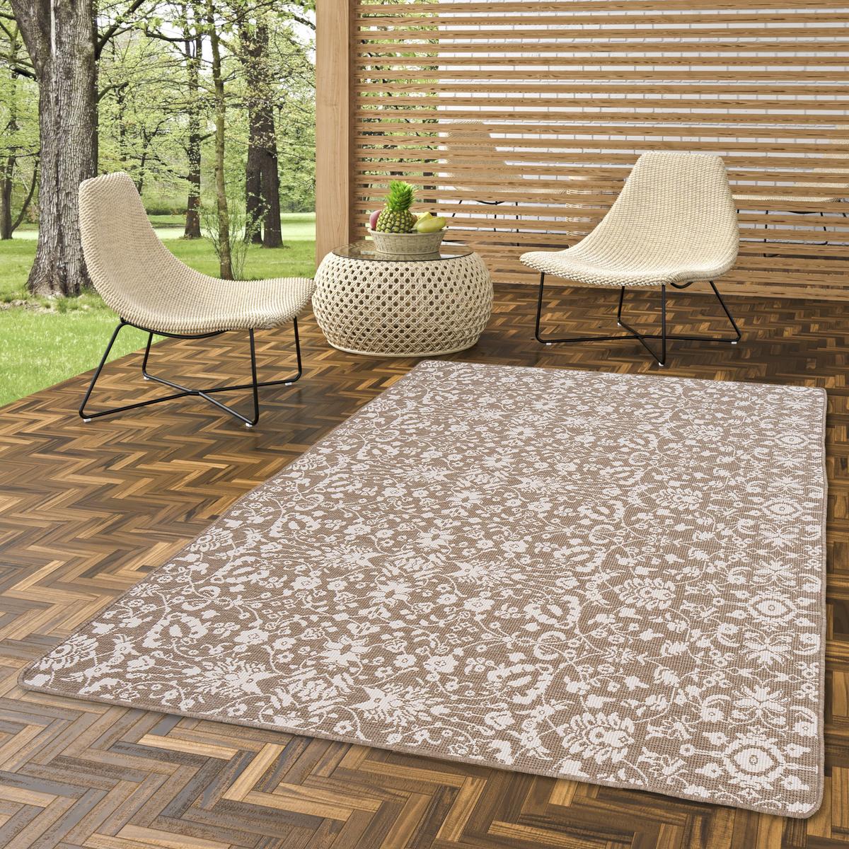 IN- UND OUTDOOR TEPPICH BEIDSEITIG NEWPORT MODERN - Beige, Textil (80/400cm) - Snapstyle