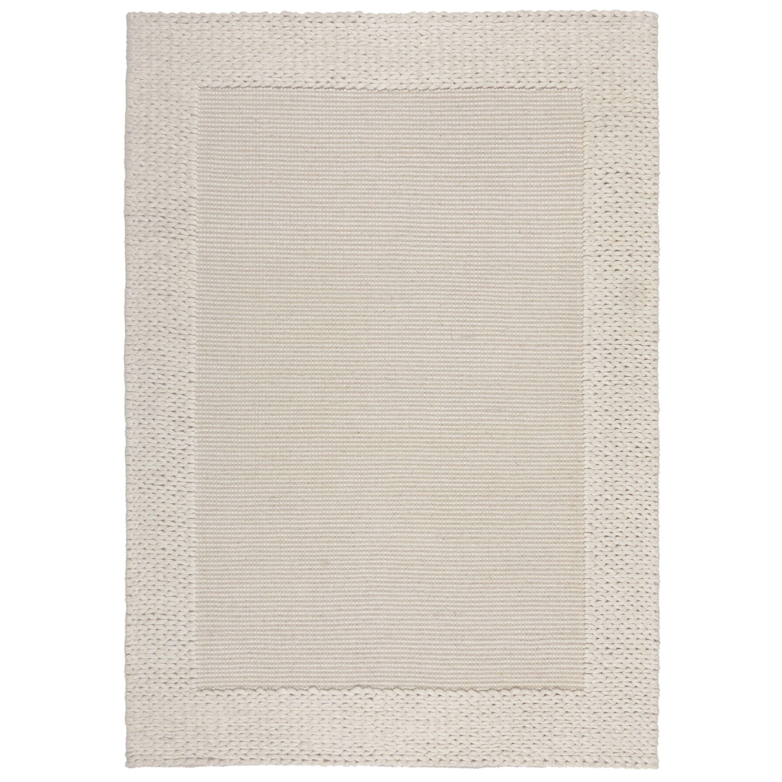 WOLLTEPPICH handgewebt CALDER, einfarbig, Beige, 200 x 290 cm - Beige, Textil (200/290cm) - KADIMA DESIGN