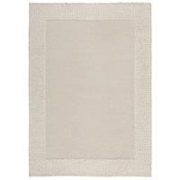 WOLLTEPPICH handgewebt CALDER, einfarbig, Beige, 120 x 170 cm - Beige, Textil (120/170cm) - KADIMA DESIGN