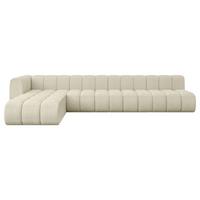 ECKSOFA modulares Sofa Darnel-L3 - 387x177x70 cm Beige - Beige, Holzwerkstoff/Textil (387/177cm) - ALTDECOR