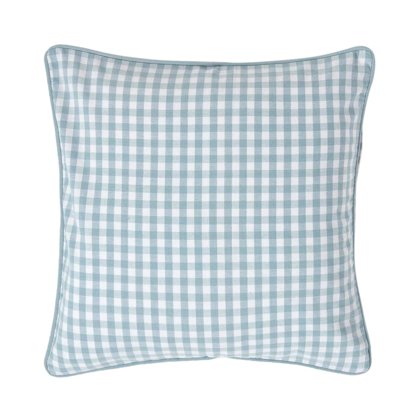 KISSENHÜLLE Vichy-Karo 45/45 cm, 100% Baumwolle - Blau, Textil (45/45cm) - Homescapes