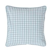 KISSENHÜLLE Vichy-Karo 45/45 cm, 100% Baumwolle - Blau, Textil (45/45cm) - Homescapes