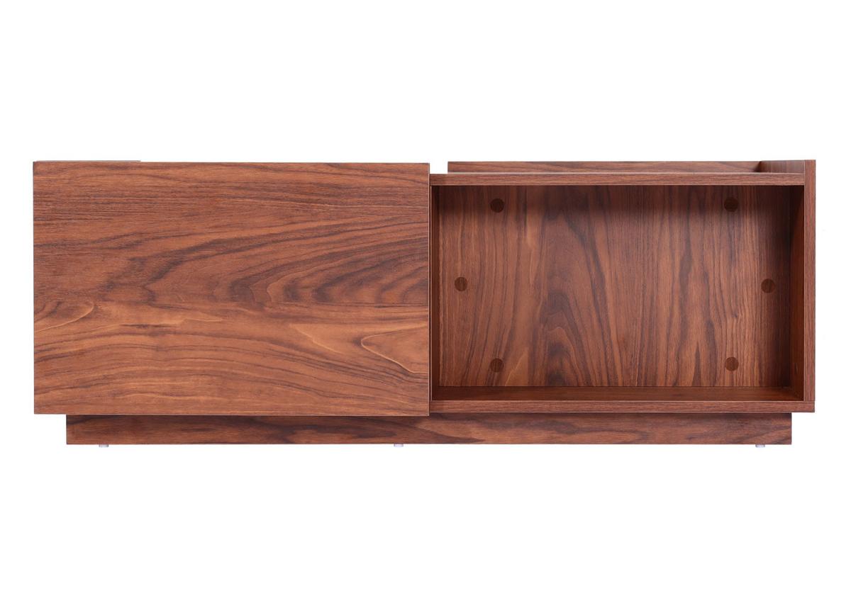 COUCHTISCH rechteck Walnuss Dekor - Walnussfarben, Holz (50/110/40cm) - MCW