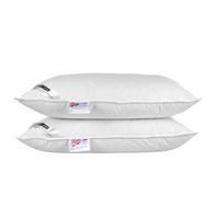 KOPFKISSEN 2er-Set Federn & Daunen 48/74 cm - Weiß, Textil (48/74cm) - Homescapes