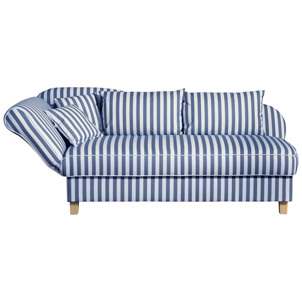 RECAMIERE Armlehne links Katia Flachgewebe blau - Blau, Kunststoff (190/82/88cm) - 58aufmkessel
