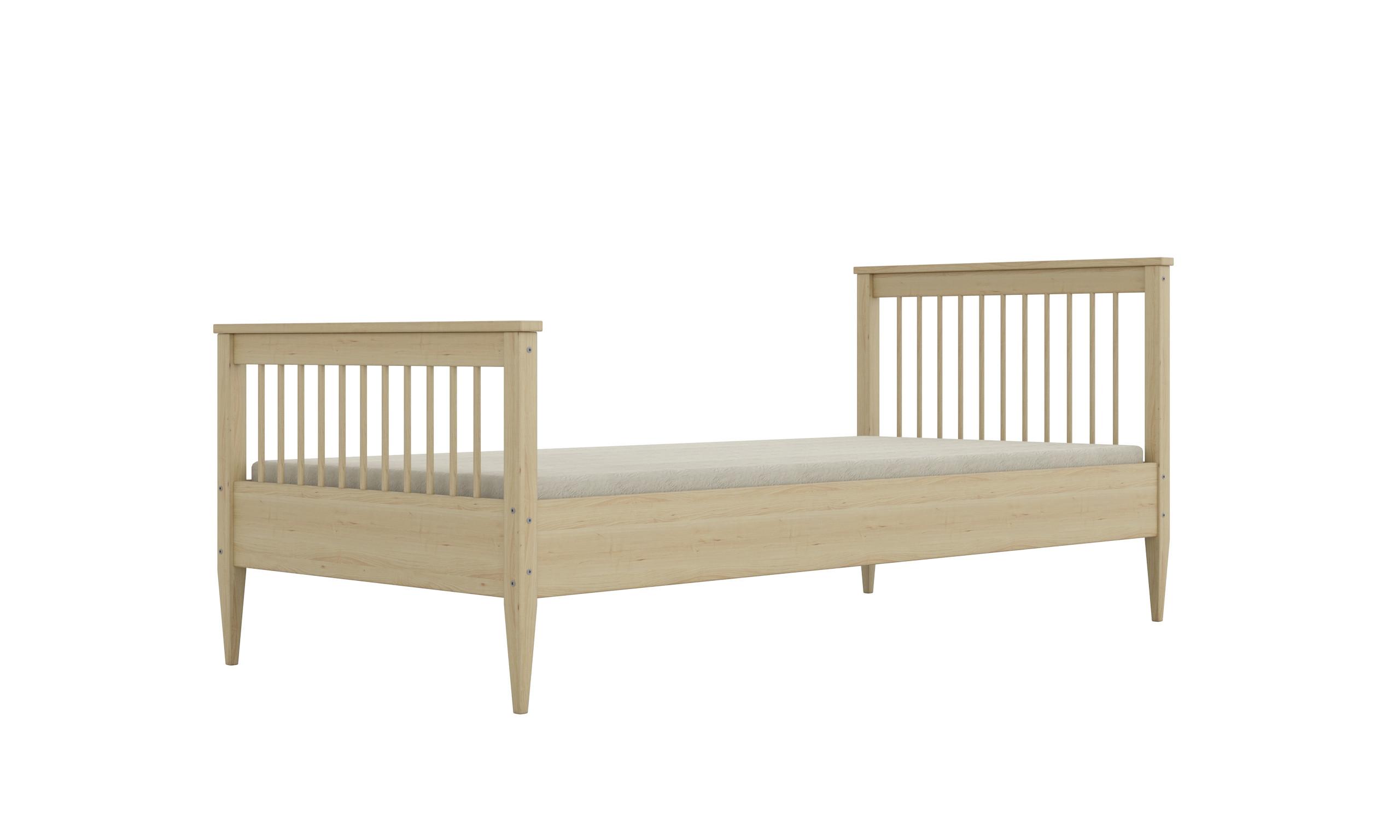 KINDERBETT Emili 80/90 -160/180/200 cm mit Matratze natur unbehandelt 90/180 - Sonoma Eiche, Holz (90/200cm) - RAUMHIRSCH FURNITURE