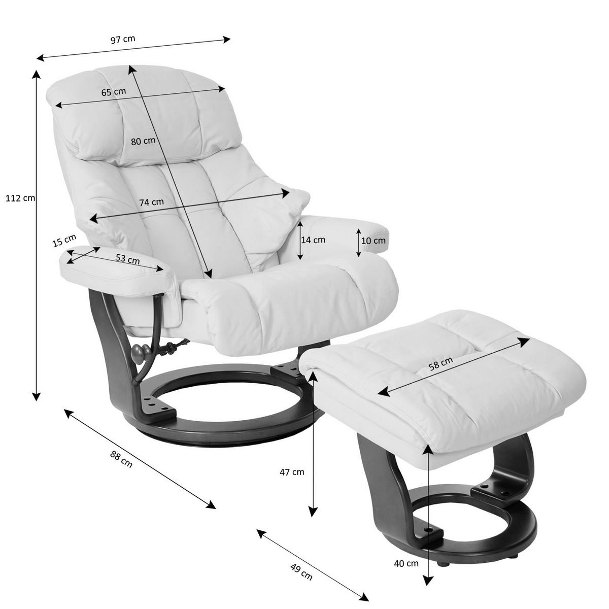 RELAXSESSEL XXL Braun - Braun, Textil (97/112/88cm) - MCA