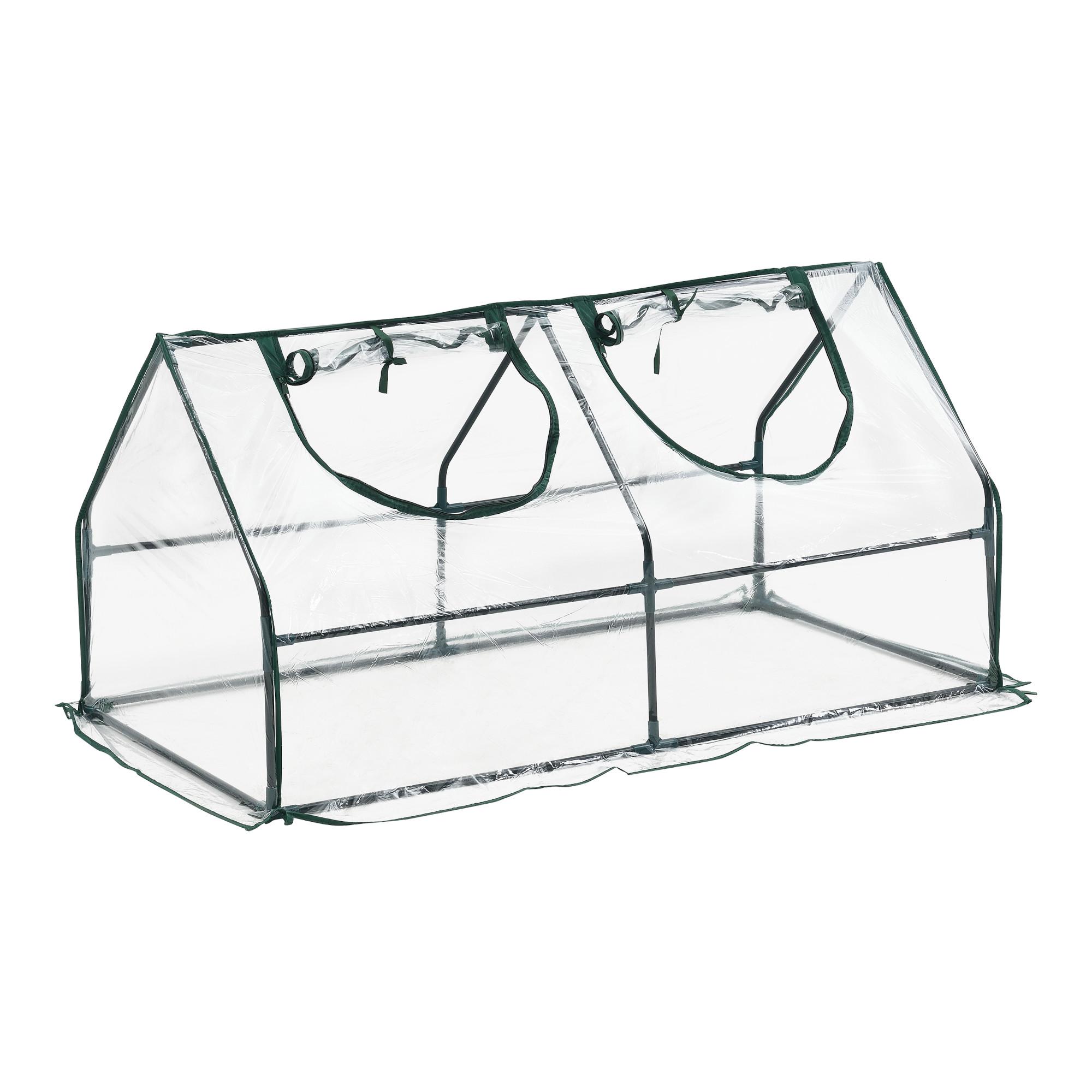 GEWÄCHSHAUS Laubach - Transparent, Kunststoff (120/60/60cm) - [en.casa]