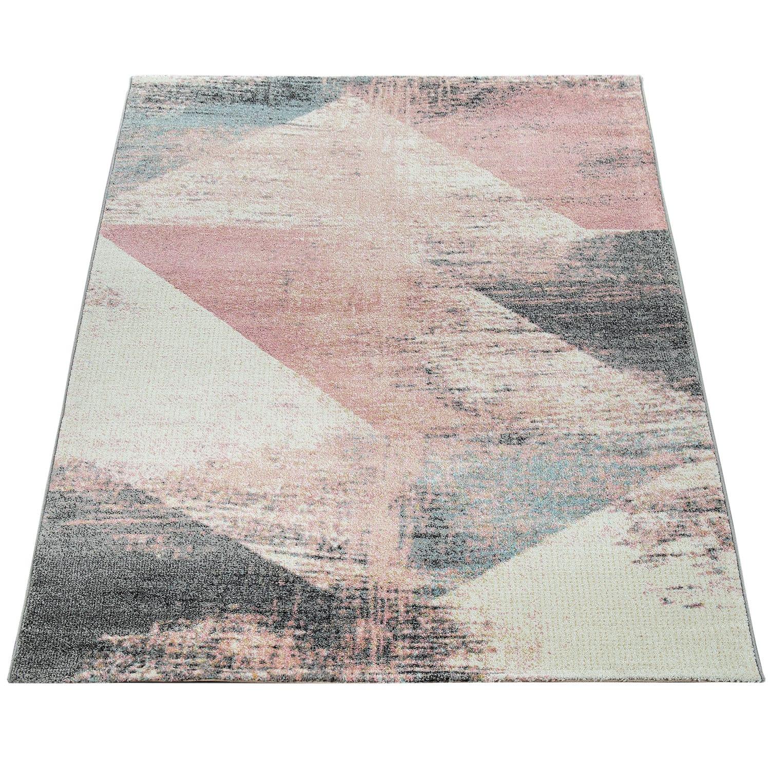 KURZFLORTEPPICH, mit Farbverlauf, aus Polypropylen, Mehrfarbig, 60 x 100 cm - Multicolor, Textil (100/60cm) - KADIMA DESIGN
