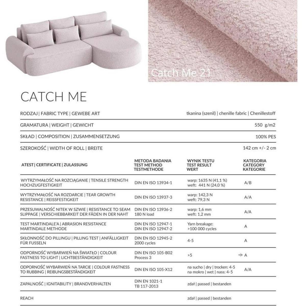 ECKSCHLAFSOFA Bari links rosa - Schwarz/Rosa, Textil (276/158cm) - Beautysofa