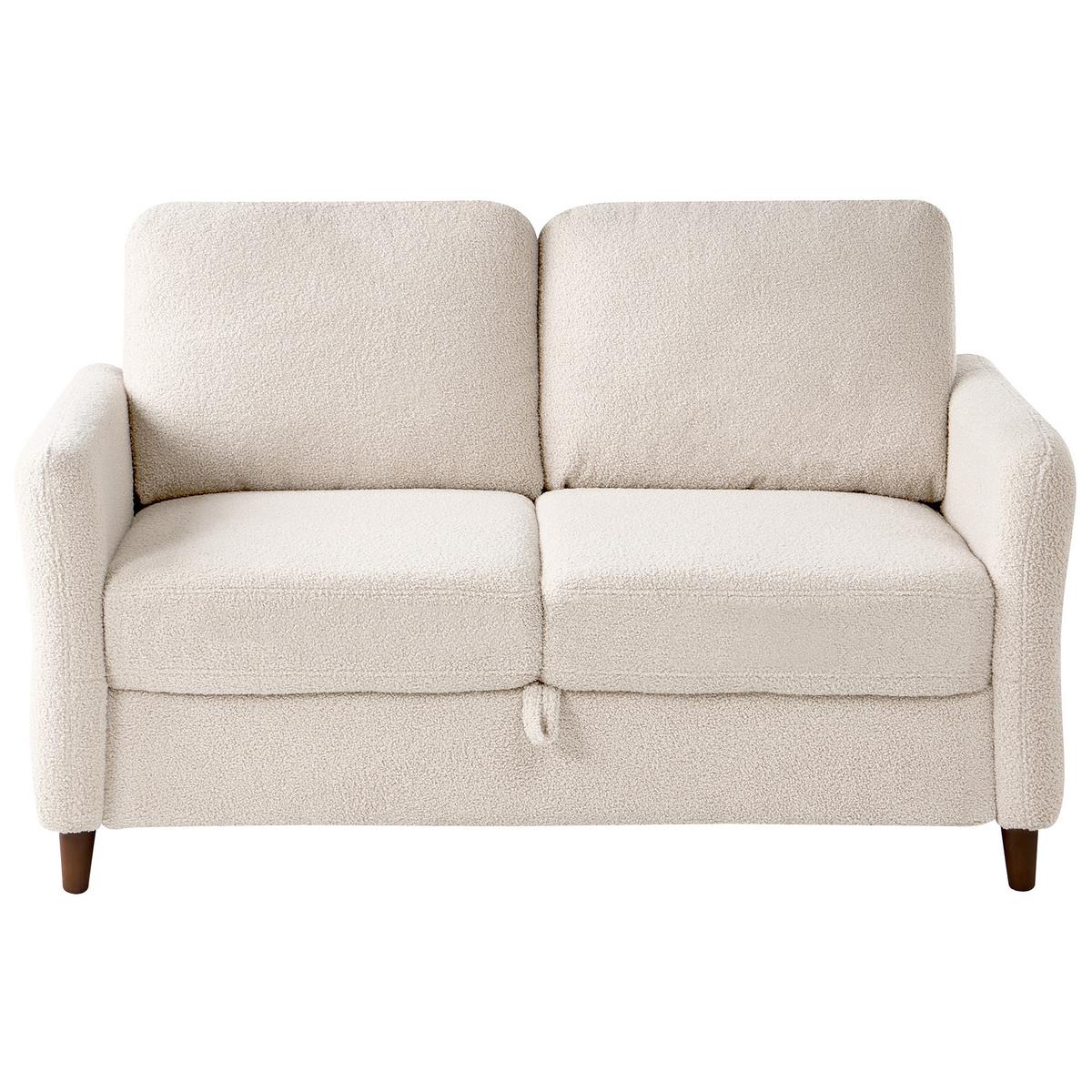 2-SITZER-SOFA Bouclé Beige Mare - Beige, Textil (143/88/77cm) - Beliani