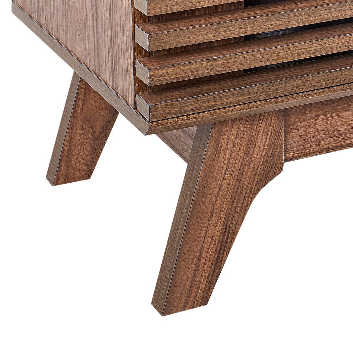 TV-MÖBEL Dunkelbraun Toledo - Dunkelbraun, Holzwerkstoff (117/44/35cm) - Beliani
