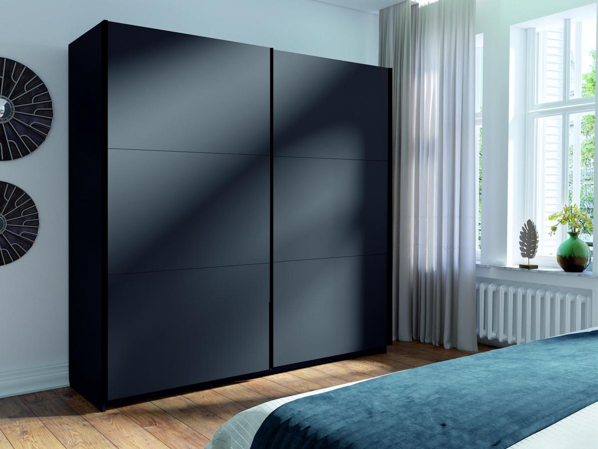 KLEIDERSCHRANK Graphit 151/207/55 - Graphitfarben, Holzwerkstoff (151/207/55cm) - RAUMHIRSCH FURNITURE