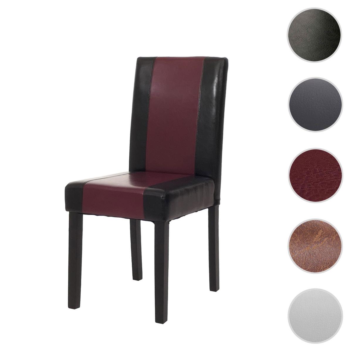 ESSZIMMERSTUHL Schwarz, Rot, Schwarz - Rot/Multicolor, Textil (43/90/56cm) - MCW