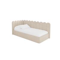 EINZELLBETT Jugendbett mit Bettkasten, Rechts - ARTY 80x200 Beige - Kaschmir, Holzwerkstoff/Textil (80/200cm) - ALTDECOR