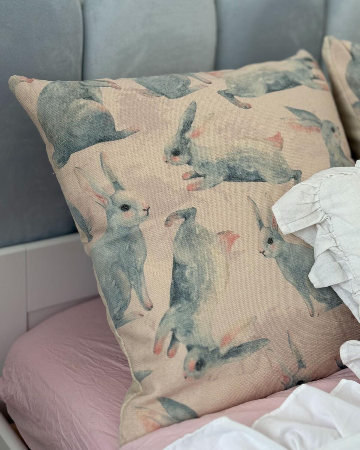 DEKOKISSEN 2er-Set Rosa 45/45 cm Ratibida - Pink, Naturmaterialen/Textil (45/45cm) - Beliani