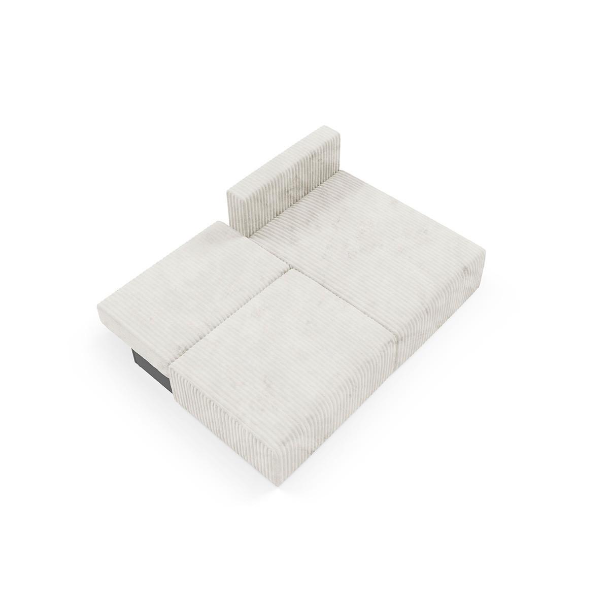 ECKSOFA Angela 3 Sitzplätze Weiß - Weiß, Holz (210/149cm) - Petits-meubles