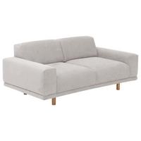 SOFA 2-Sitzer Kattryna Flachgewebe silber - Silberfarben, Kunststoff (162/70/92cm) - 58aufmkessel