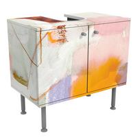 WASCHBECKENUNTERSCHRANK Ravel I 60/55/35 cm - Orange, Holzwerkstoff (60/55/35cm) - Bilderwelten