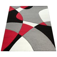 KURZFLORTEPPICH, abstrakt, aus Polypropylen, Florhöhe 12 mm, Rot, 60 x 110 cm - Rot, Textil (110/60cm) - KADIMA DESIGN