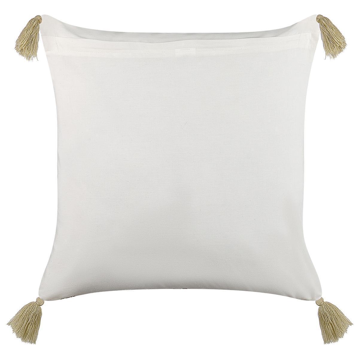 DEKOKISSEN Bunt 45/45 cm Setosa - Multicolor, Naturmaterialien/Textil (45/45cm) - Beliani