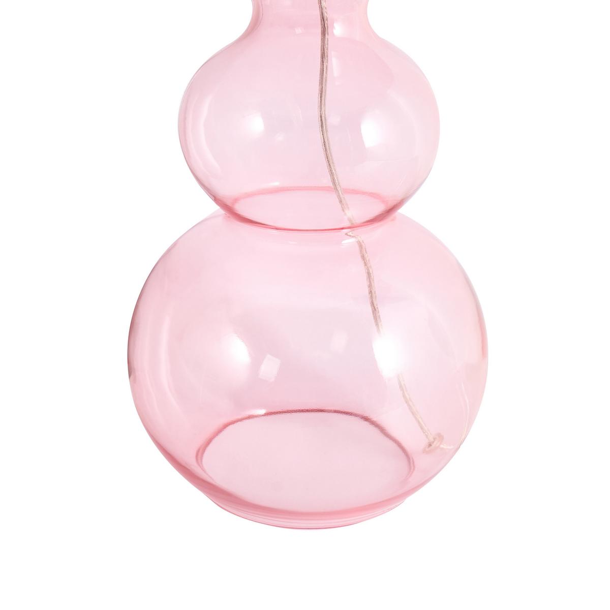 TISCHLAMPE Glas Rosa Sengwa - Pink, Glas (36/36/54cm) - Beliani