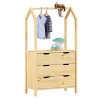 KOMMODE AMIRA natur - Naturfarben, Holz (83/152/41cm) - IDIMEX