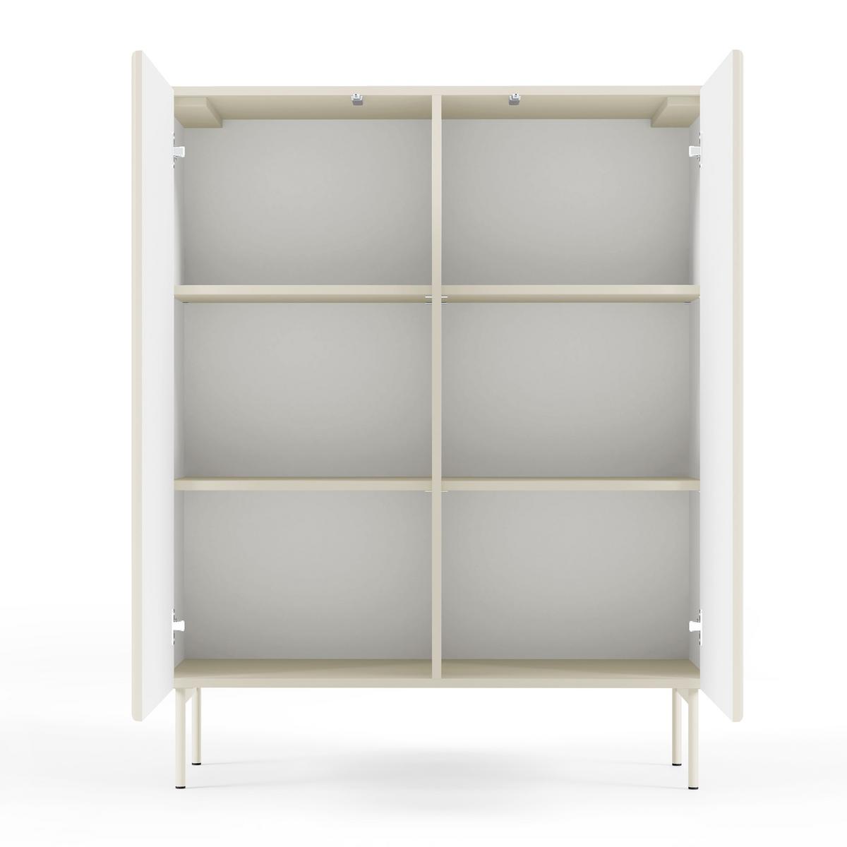 HIGHBOARD TRATTO 98,6/123/39,8cm 2 Türen Kaschmir - Kaschmir, Holzwerkstoff (98.6/123/39.8cm) - MASSENO