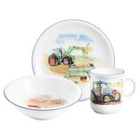 KINDERGESCHIRR SET Compact Mein Traktor bunt 3-tlg. - Multicolor, Keramik (21.4/20.5/21.4cm) - Seltmann Weiden